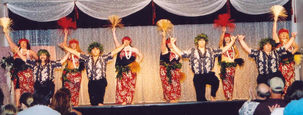Na Hoku Lani performs in traditional costuming